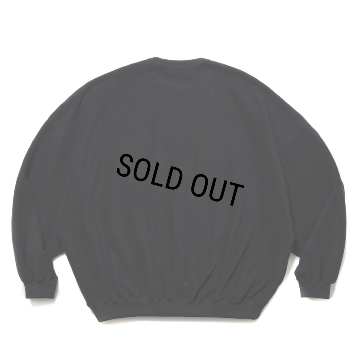 画像2: COOTIE PRODUCTIONS/Fleece Sweat Crew（Black）［フリースクルー-25春夏］ (2)