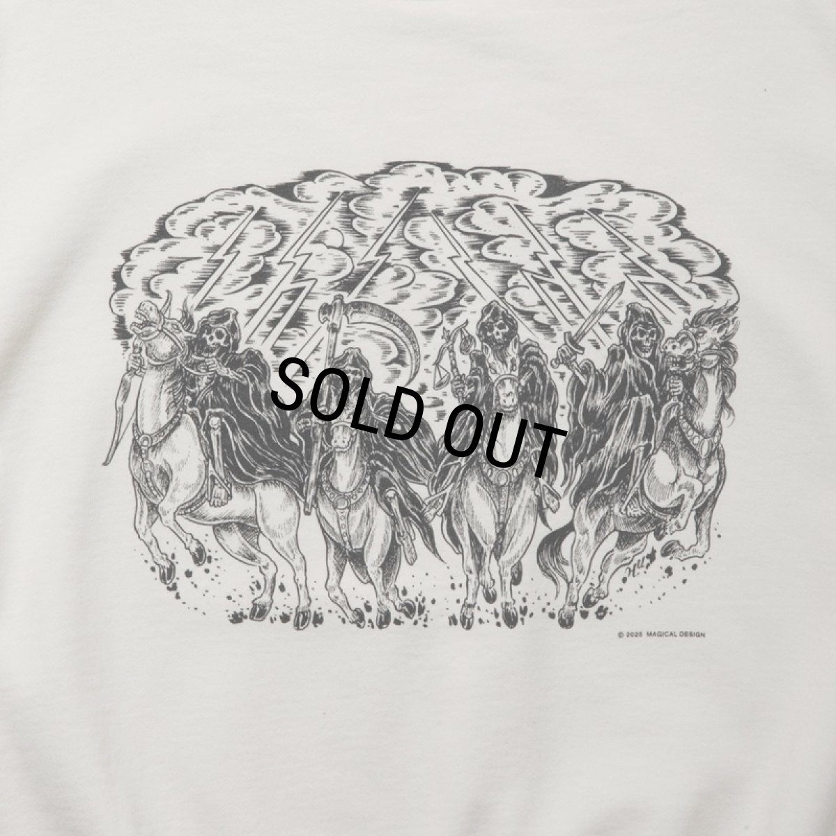 画像3: COOTIE PRODUCTIONS/Print Sweat Hoodie（Magical Design）（Off Ivory）［スウェットフーディー-25春夏］ (3)