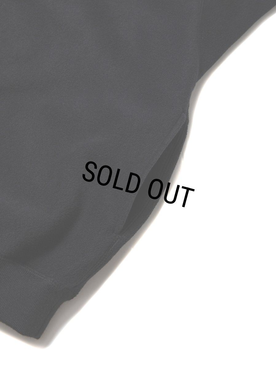 画像4: COOTIE PRODUCTIONS/Fleece Sweat Crew（Black）［フリースクルー-25春夏］ (4)