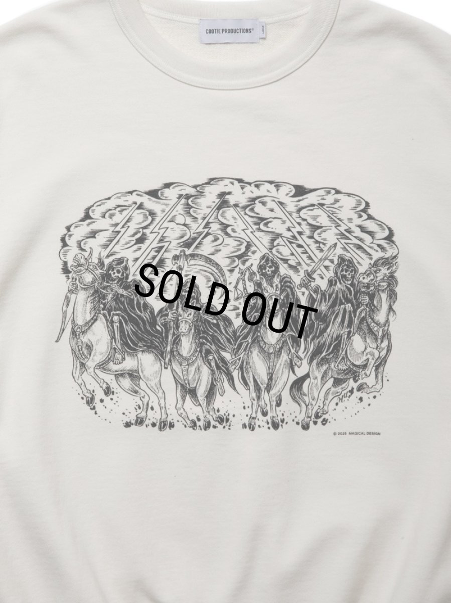 画像3: COOTIE PRODUCTIONS/Print Sweat Crew（Magical Design）（Off Ivory）［スウェットクルー-25春夏］ (3)