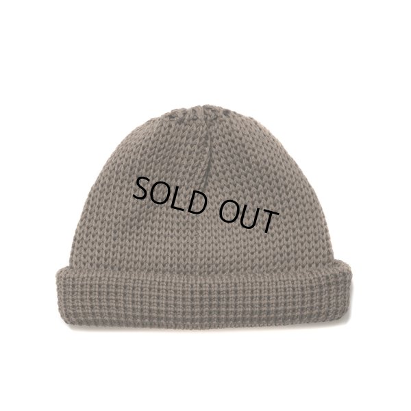 画像1: COOTIE PRODUCTIONS/Lowgauge Roll Up Beanie（Brown）［ロールアップビーニー-25春夏］