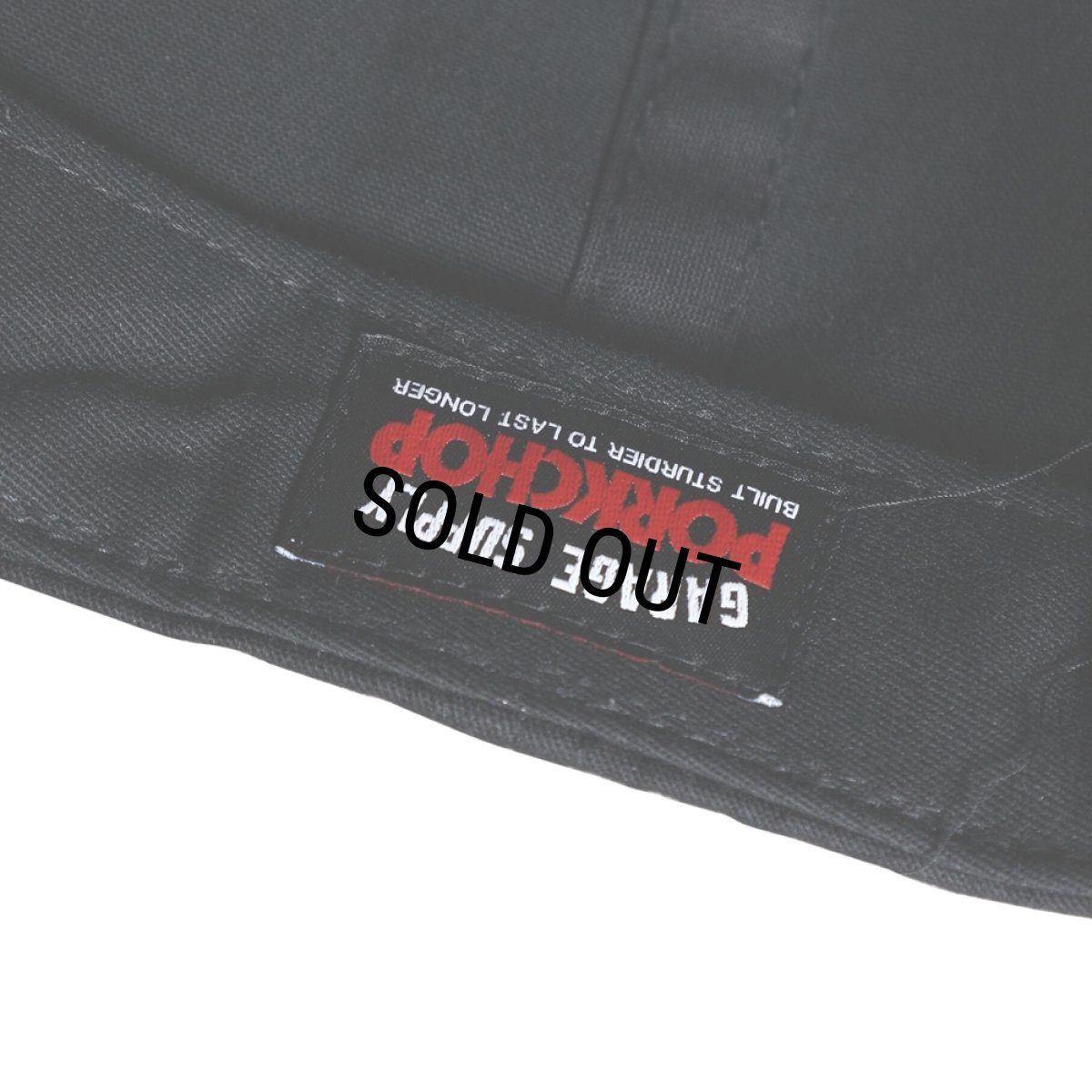 画像4: PORKCHOP/FIRE UP WAPPEN CAP（BLACK）［ワッペンキャップ-24秋冬］ (4)