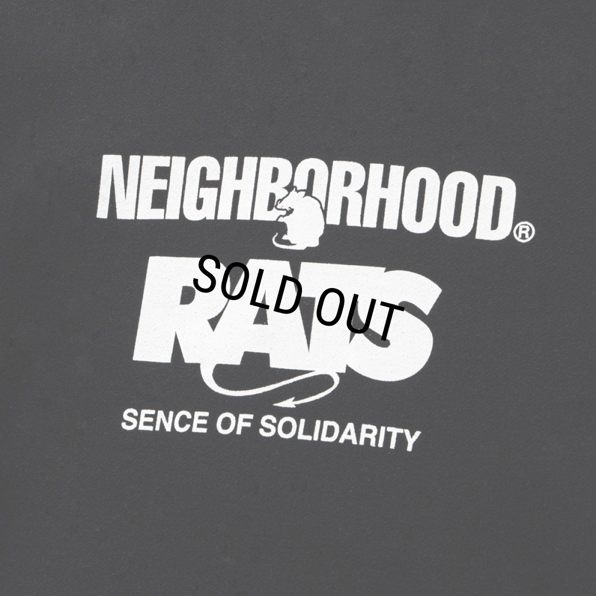 画像4: RATS/20th RATS×NEIGHBORHOOD HOODED（BLACK）［クロスネックフーディー-25春夏］ (4)