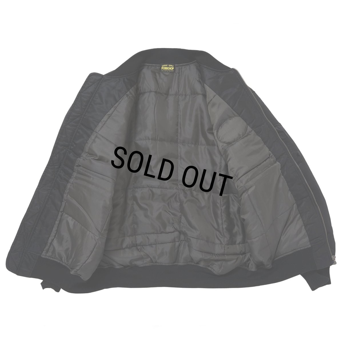 画像3: PORKCHOP/FIRE UP MA-1 JACKET（BLACK）［MA-1 JKT-24秋冬］ (3)