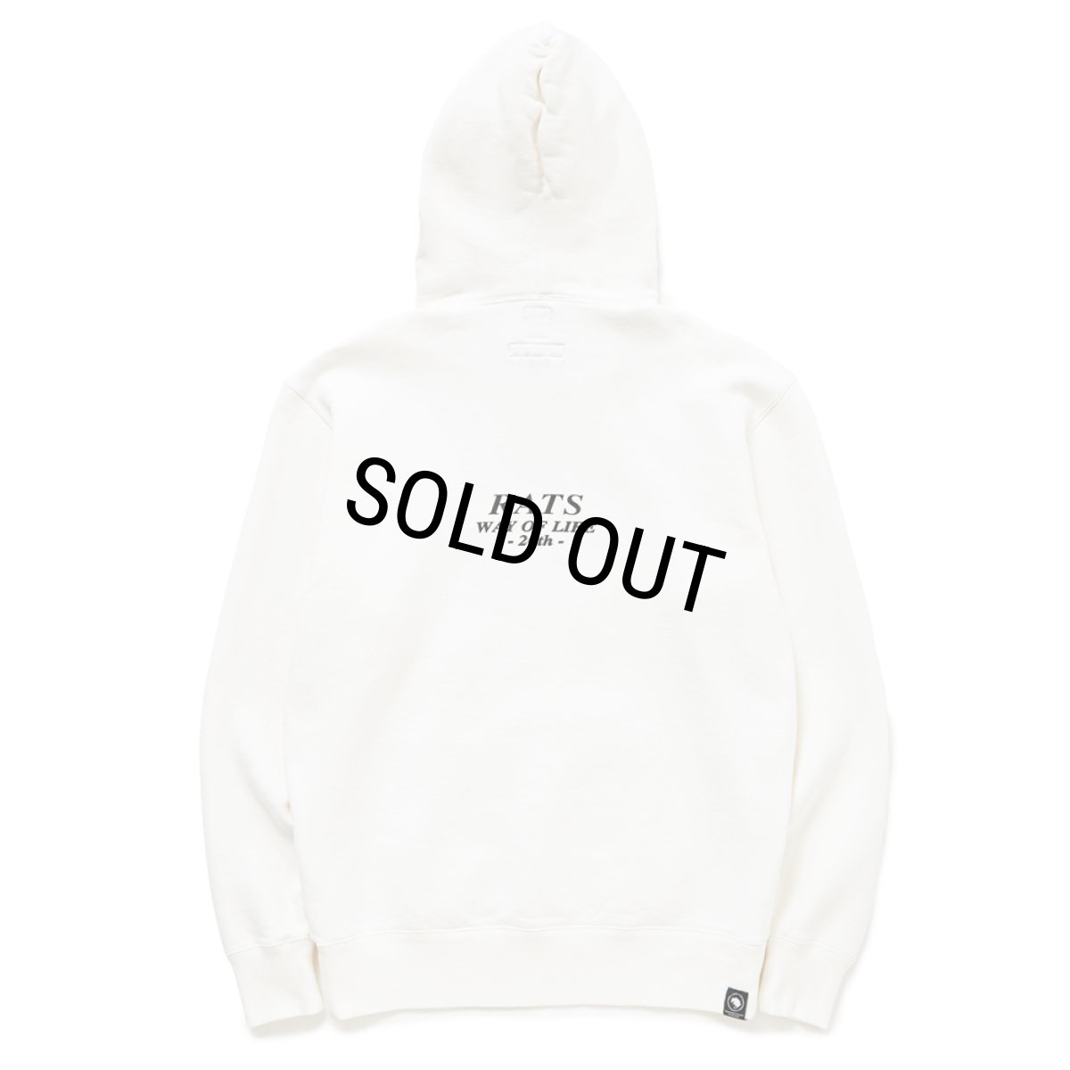 画像2: RATS/20th RATS×NEIGHBORHOOD HOODED（WHITE）［クロスネックフーディー-25春夏］ (2)