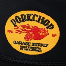 画像3: PORKCHOP/FIRE UP WAPPEN CAP（BLACK）［ワッペンキャップ-24秋冬］ (3)