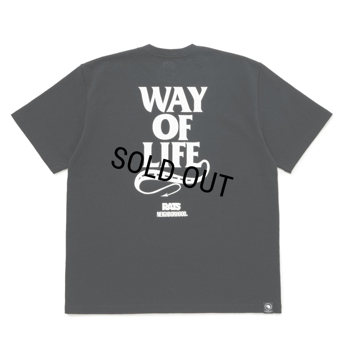 画像1: RATS/20th RATS×NEIGHBORHOOD TEE（BLACK）［プリントT-25春夏］ (1)