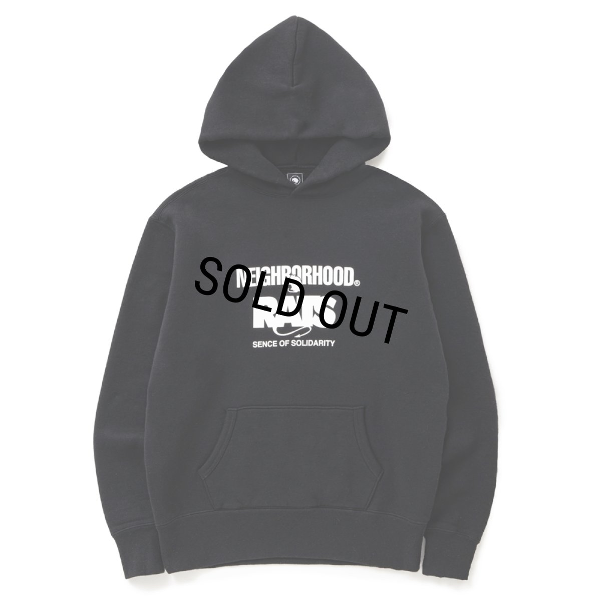 画像1: RATS/20th RATS×NEIGHBORHOOD HOODED（BLACK）［クロスネックフーディー-25春夏］ (1)