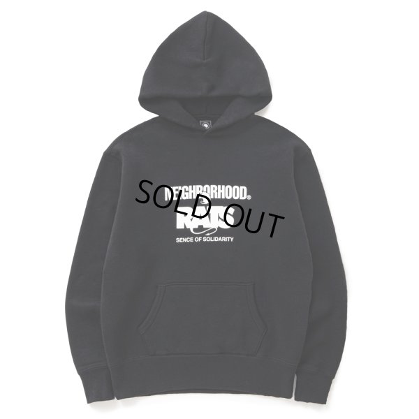 画像1: RATS/20th RATS×NEIGHBORHOOD HOODED（BLACK）［クロスネックフーディー-25春夏］