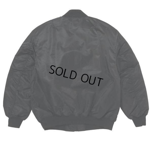 画像2: PORKCHOP/FIRE UP MA-1 JACKET（BLACK）［MA-1 JKT-24秋冬］