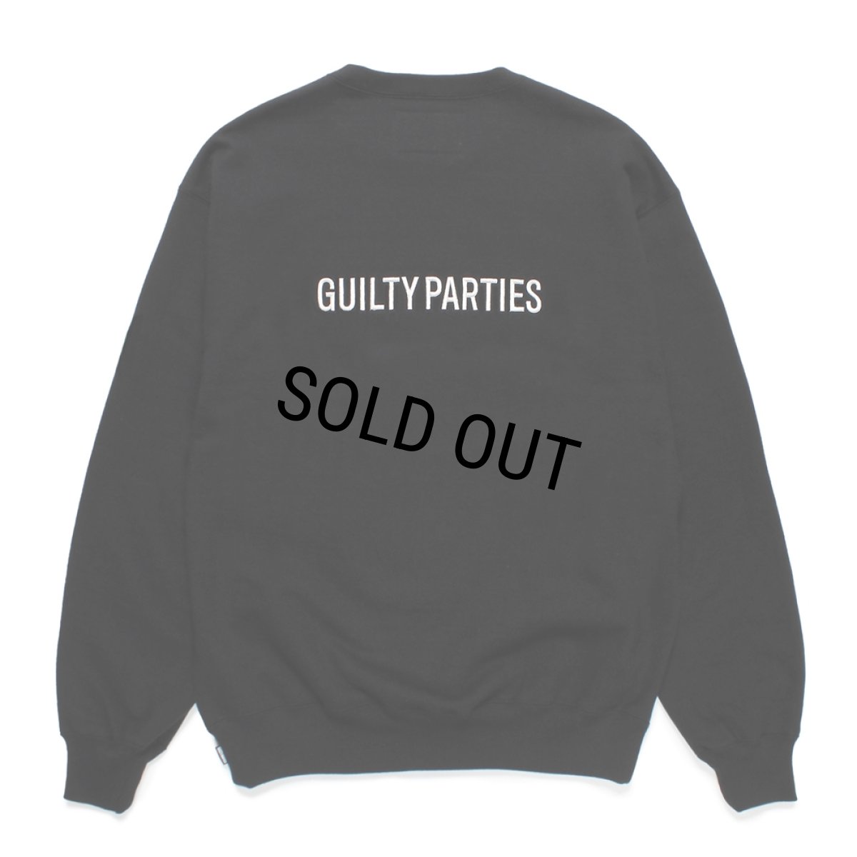 画像2: WACKO MARIA/HEAVY WEIGHT CREW NECK SWEAT SHIRT（BLACK）［クルーネックスウェット-25春夏］ (2)