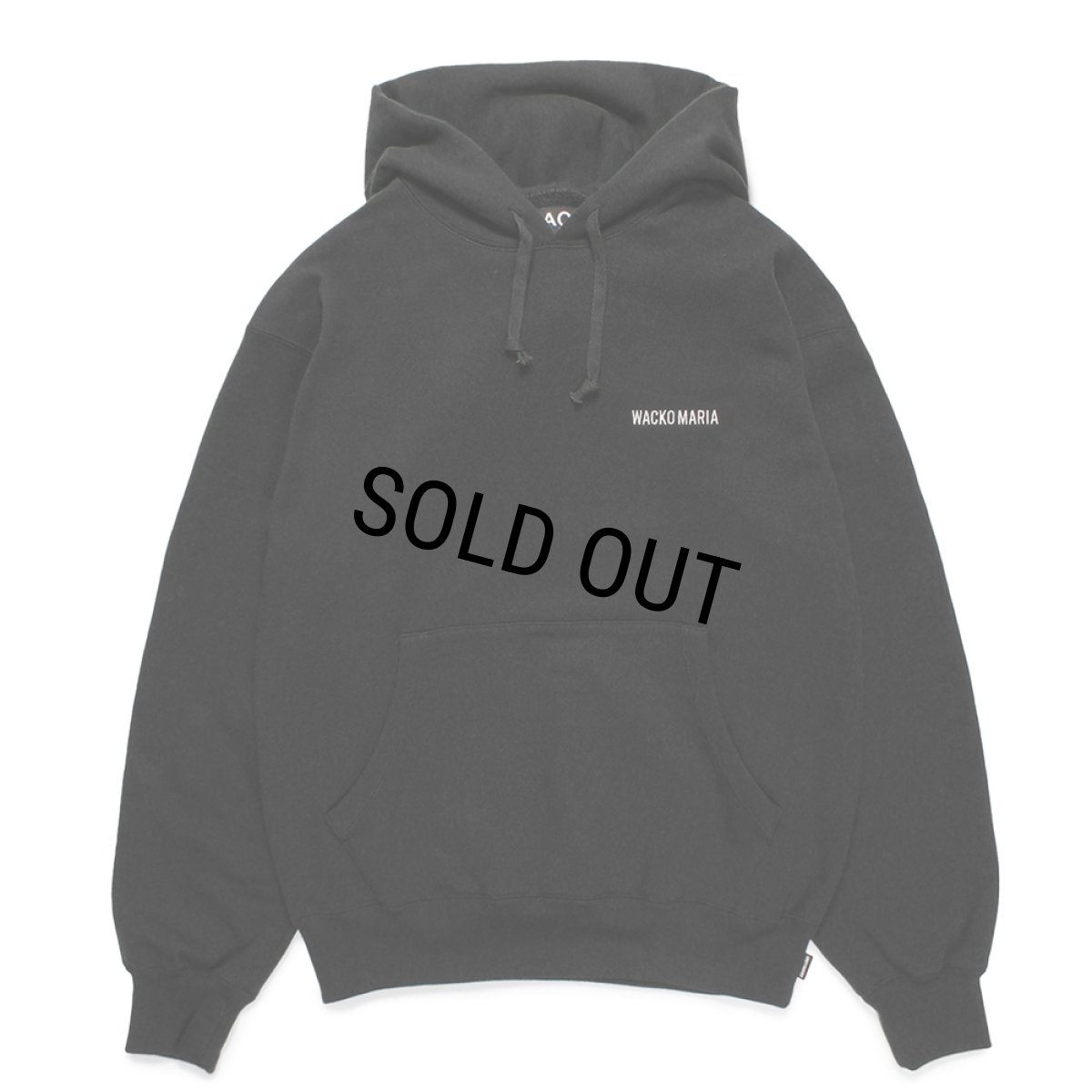 画像1: WACKO MARIA/HEAVY WEIGHT PULLOVER HOODED SWEAT SHIRT（BLACK）［プルオーバーパーカー-25春夏］ (1)
