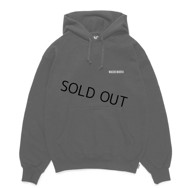 画像1: WACKO MARIA/HEAVY WEIGHT PULLOVER HOODED SWEAT SHIRT（BLACK）［プルオーバーパーカー-25春夏］