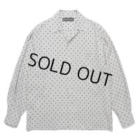 WACKO MARIA/DOTS HAWAIIAN SHIRT（GRAY）［ドットハワイアンシャツ-25春夏］