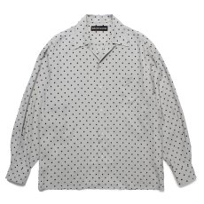 画像1: WACKO MARIA/DOTS HAWAIIAN SHIRT（GRAY）［ドットハワイアンシャツ-25春夏］ (1)