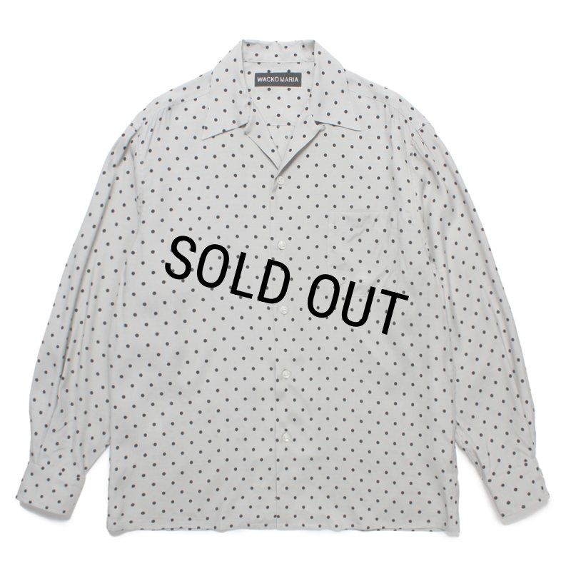 トップス WACKO MARIA DOTS HAWAIIAN SHIRT WACKO MARIA(ワコマリア) / DOTS OPEN COLLAR SHIRT BLUE