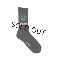 WACKO MARIA/HIGH TIMES / JACQUARD SOCKS（BLACK）［ジャガードソックス-25春夏］