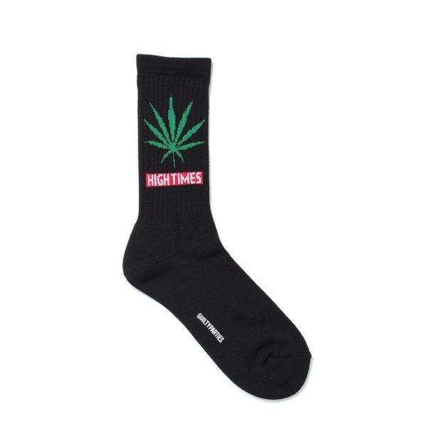 画像1: WACKO MARIA/HIGH TIMES / JACQUARD SOCKS（BLACK）［ジャガードソックス-25春夏］