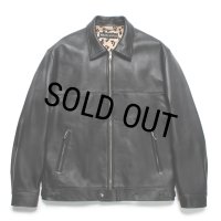 WACKO MARIA/LEATHER SINGLE RIDERS JACKET（BLACK）［レザーシングルライダースJKT-25春夏］