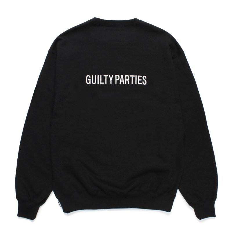 画像2: WACKO MARIA/HEAVY WEIGHT CREW NECK SWEAT SHIRT（BLACK）［クルーネックスウェット-25春夏］