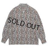 WACKO MARIA/LEOPARD HAWAIIAN SHIRT（GRAY）［レオパードハワイアンシャツ-25春夏］