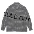 WACKO MARIA/DOTS HAWAIIAN SHIRT（BLACK）［ドットハワイアンシャツ-25春夏］