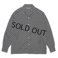 WACKO MARIA/DOTS HAWAIIAN SHIRT（BLACK）［ドットハワイアンシャツ-25春夏］
