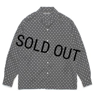 WACKO MARIA/DOTS HAWAIIAN SHIRT（BLACK）［ドットハワイアンシャツ