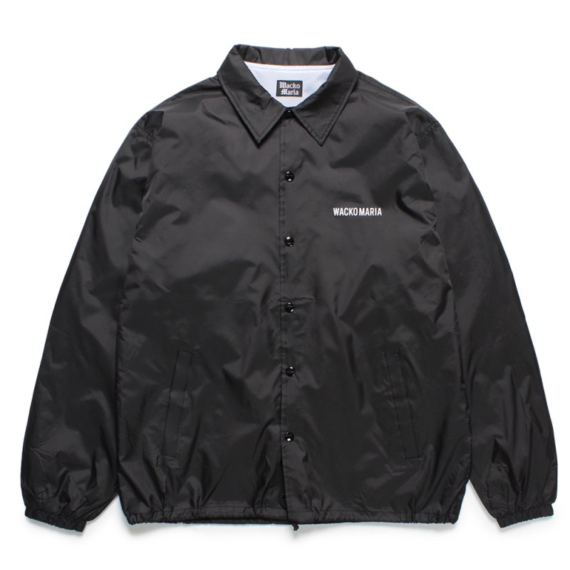 画像1: WACKO MARIA/COACH JACKET（BLACK）［コーチJKT-25春夏］