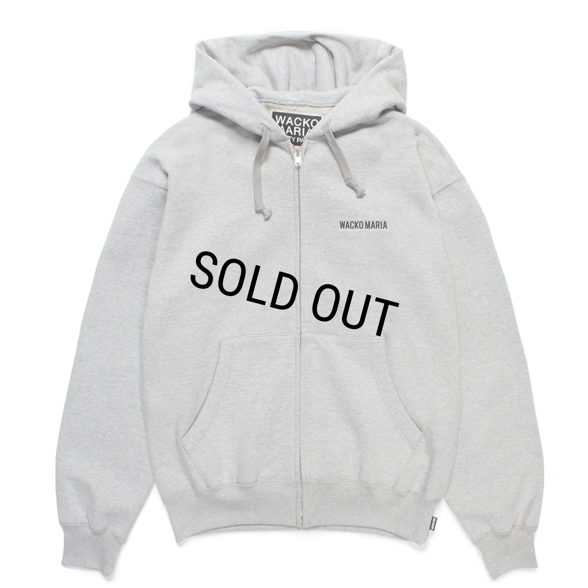 画像1: WACKO MARIA/HEAVY WEIGHT FULL ZIP HOODED SWEAT SHIRT（GRAY）［ジップアップパーカー-25春夏］ (1)