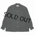 WACKO MARIA/50'S OPEN COLLAR SHIRT（BLACK）［50'Sオープンカラーシャツ-25春夏］