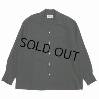WACKO MARIA/50'S OPEN COLLAR SHIRT（BLACK）［50'Sオープンカラーシャツ-25春夏］