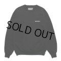 WACKO MARIA/HEAVY WEIGHT CREW NECK SWEAT SHIRT（BLACK）［クルーネックスウェット-25春夏］