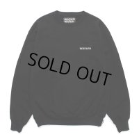 WACKO MARIA/HEAVY WEIGHT CREW NECK SWEAT SHIRT（BLACK）［クルーネックスウェット-25春夏］