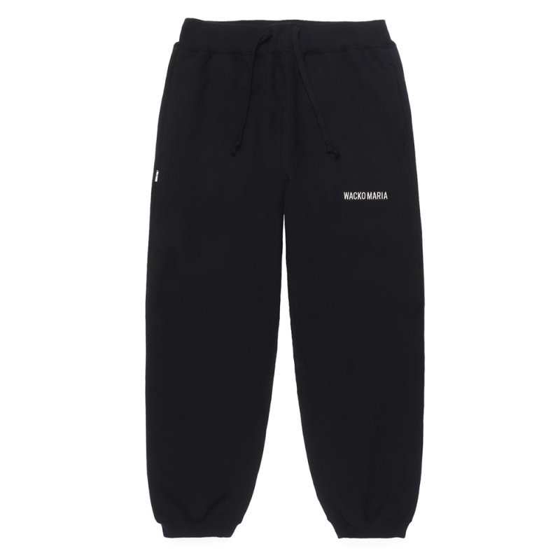 画像1: WACKO MARIA/HEAVY WEIGHT SWEAT PANTS（BLACK）［スウェットパンツ-25春夏］