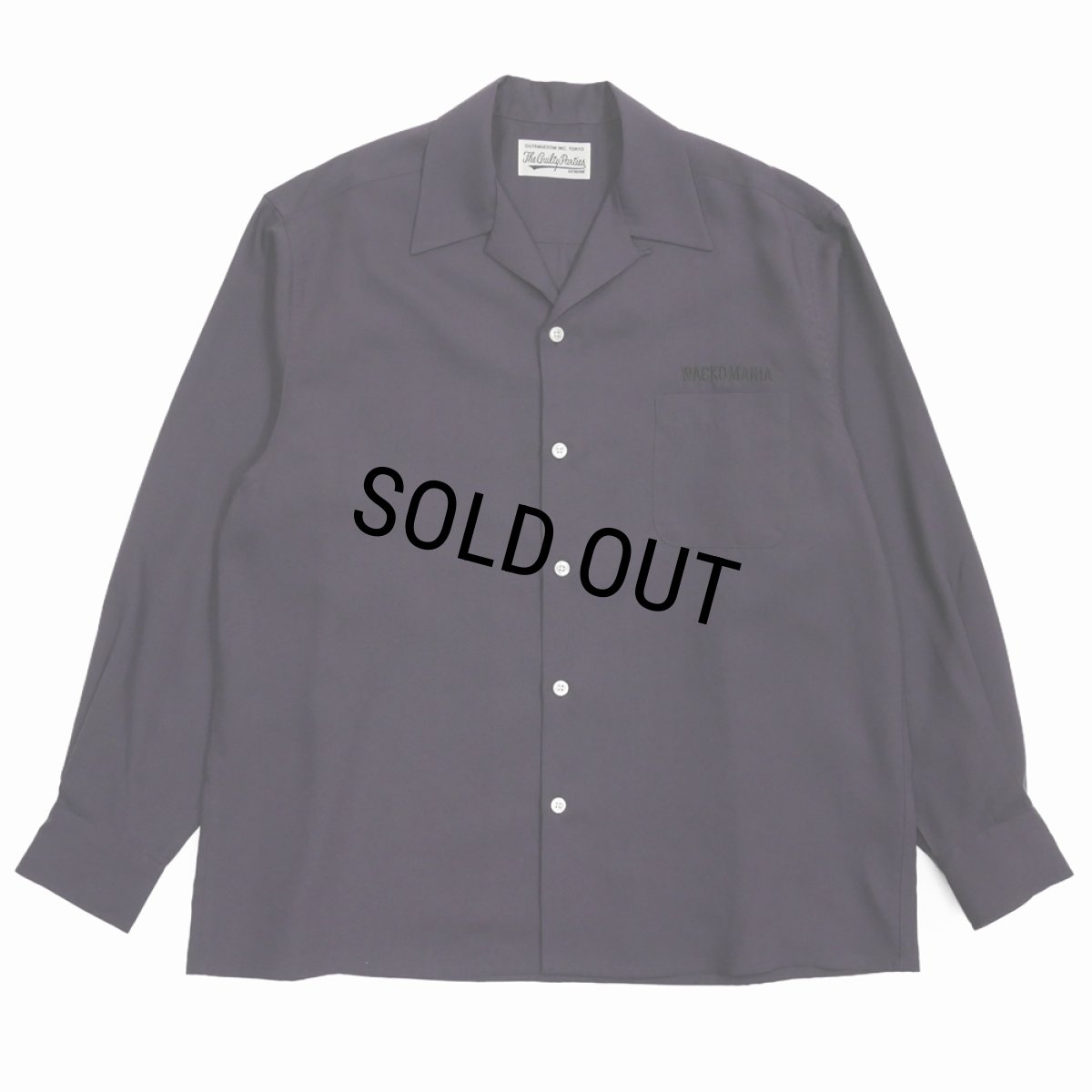 画像1: WACKO MARIA/50'S OPEN COLLAR SHIRT（DARK PURPLE）［50'Sオープンカラーシャツ-25春夏］ (1)