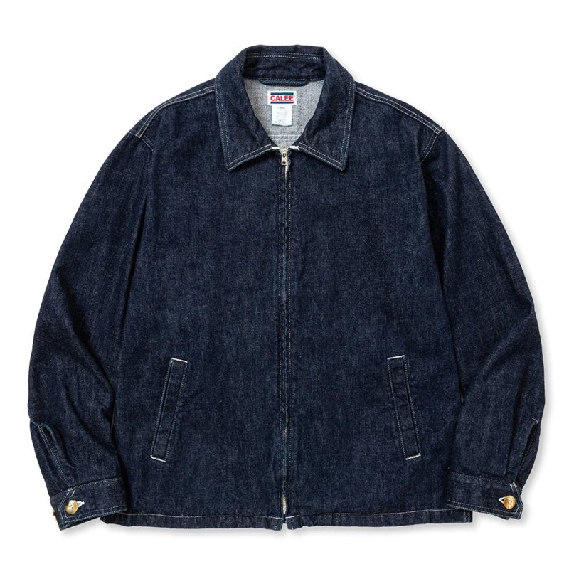 画像1: CALEE/VINTAGE REPRODUCT DENIM SWINGTOP＜OW＞（INDIGO BLUE）［デニムスウィングトップ-23秋冬］
