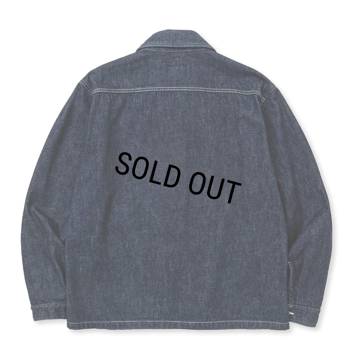 画像2: CALEE/VINTAGE REPRODUCT DENIM SWINGTOP＜OW＞（INDIGO BLUE）［デニムスウィングトップ-23秋冬］ (2)