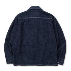 画像2: CALEE/VINTAGE REPRODUCT DENIM SWINGTOP＜OW＞（INDIGO BLUE）［デニムスウィングトップ-23秋冬］ (2)