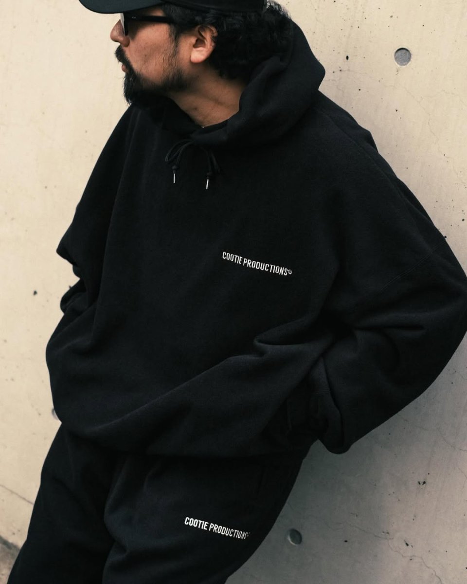 画像6: COOTIE PRODUCTIONS/Fleece Sweat Hoodie（Black）［フリースフーディー-25春夏］ (6)