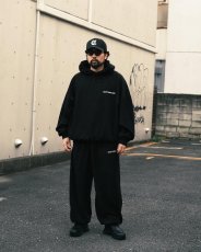 画像5: COOTIE PRODUCTIONS/Fleece Sweat Hoodie（Black）［フリースフーディー-25春夏］ (5)