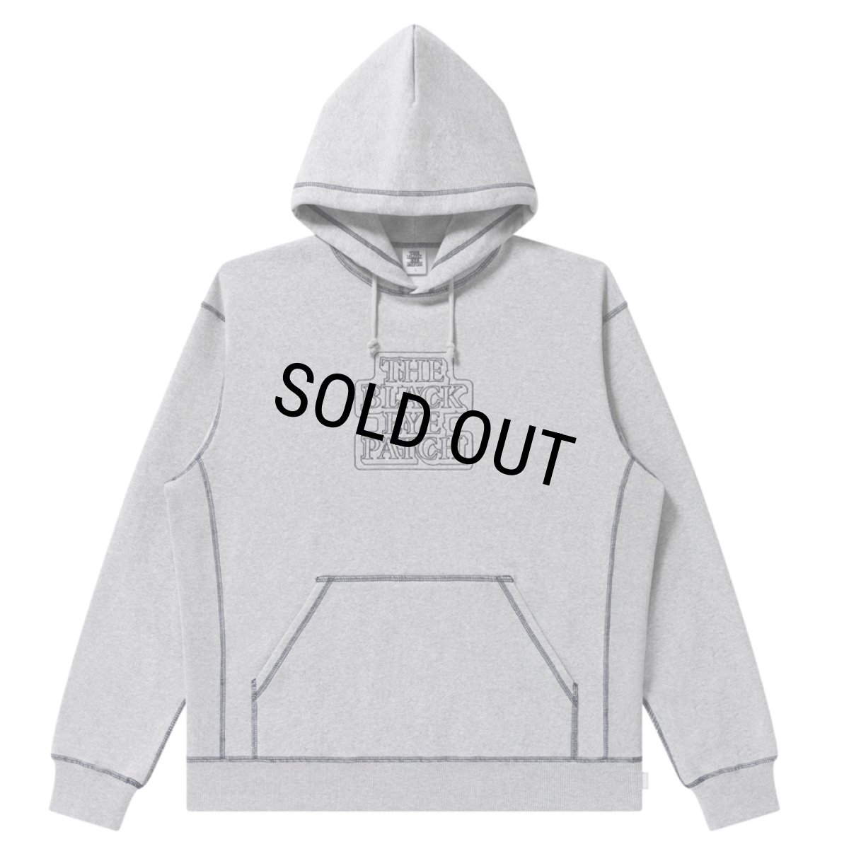 画像1: BlackEyePatch/OG LABEL OUTLINE EMBROIDERED HOODIE（HEATHER GRAY） (1)