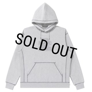 BlackEyePatch/OG LABEL OUTLINE EMBROIDERED HOODIE（HEATHER GRAY