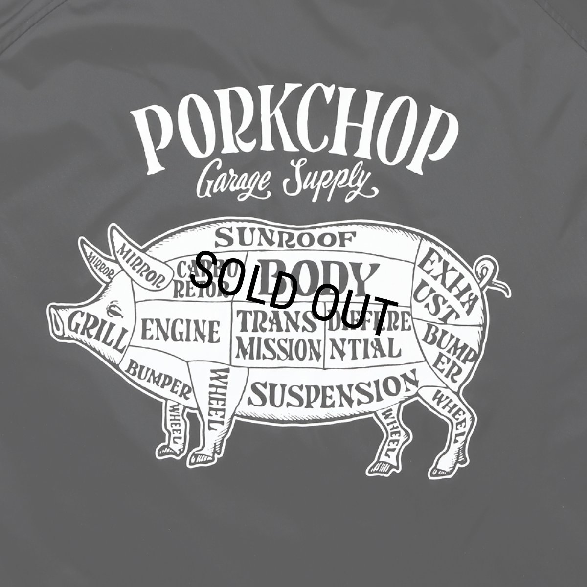 画像5: PORKCHOP/BOA COACH JKT（BLACK）［ボアコーチJKT-25春夏］ (5)