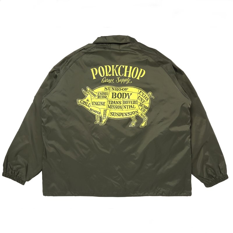 画像2: PORKCHOP/BOA COACH JKT（OLIVE）［ボアコーチJKT-25春夏］