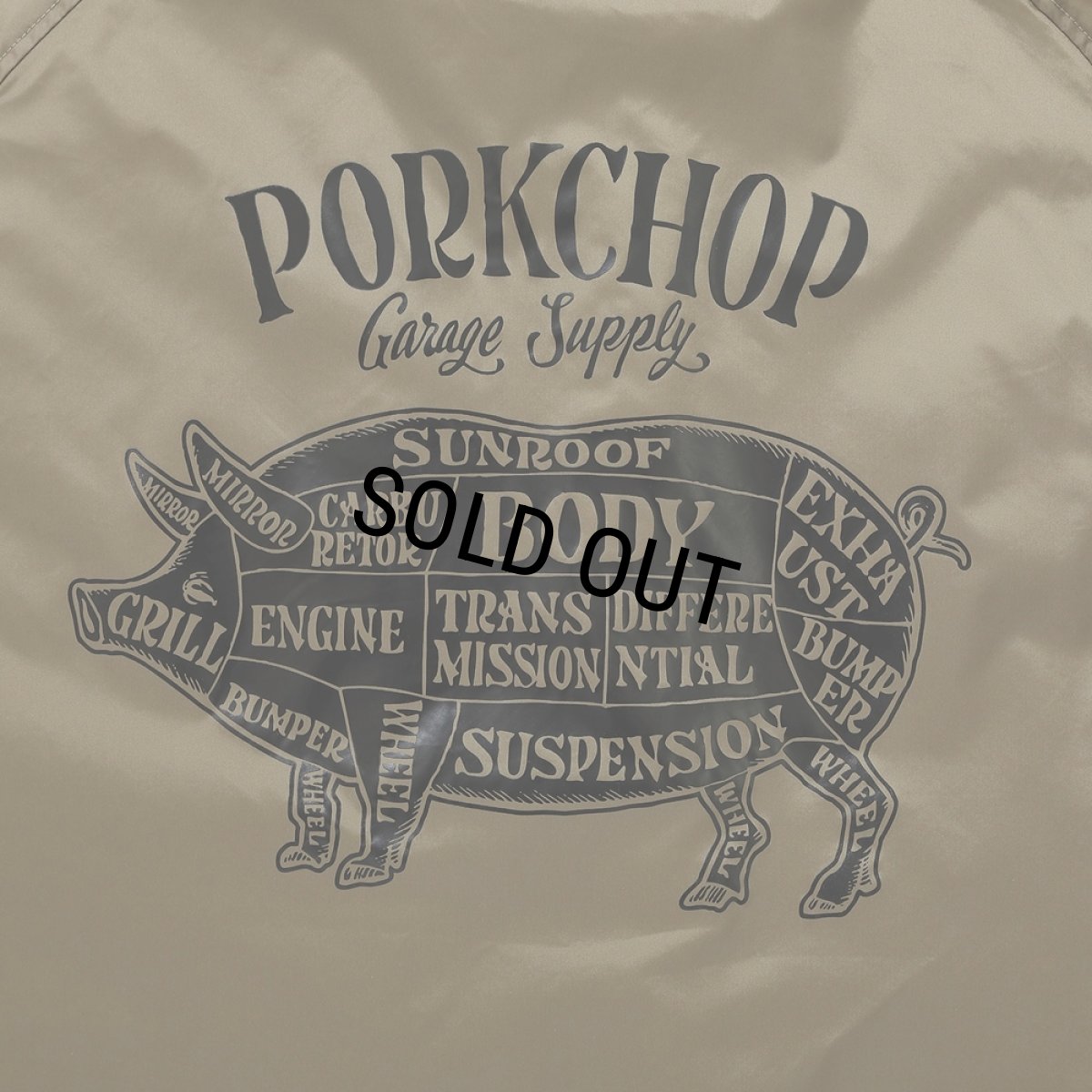 画像5: PORKCHOP/BOA COACH JKT（KHAKI）［ボアコーチJKT-25春夏］ (5)