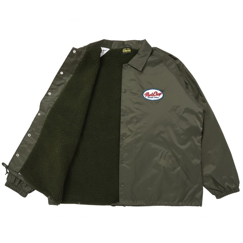 ⭐︎PORKCHOPGARAGE⭐︎SUPPLY BOA COACH JKT⭐︎緑 PORKCHOP/BOA COACH JKT（OLIVE）［ボアコーチJKT-25春夏］ - JONAS