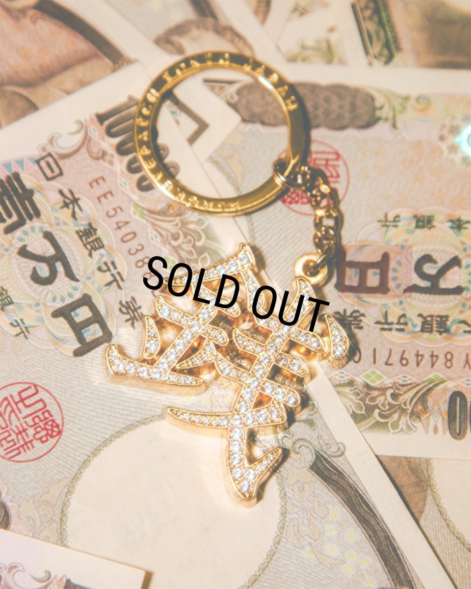 画像2: BlackEyePatch/ZENI RHINESTONE KEYCHAIN（GOLD） (2)