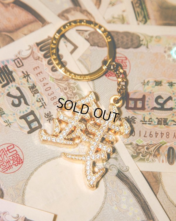 画像2: BlackEyePatch/ZENI RHINESTONE KEYCHAIN（GOLD）