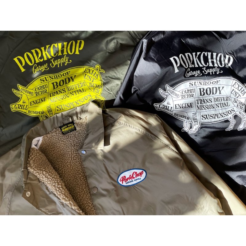 画像3: PORKCHOP/BOA COACH JKT（OLIVE）［ボアコーチJKT-25春夏］